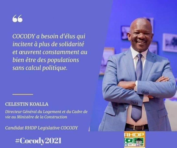 Côte d’Ivoire : « Nous avons l’assurance des électeurs de Cocody » (Célestin Koalla, Rhdp)