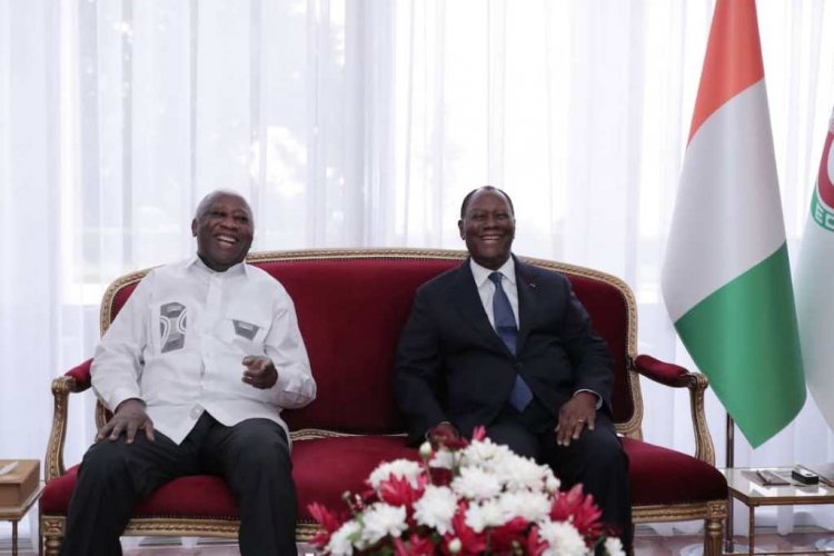 CI : Gbagbo et Ouattara « s’engagent » pour « la paix et le développement »   