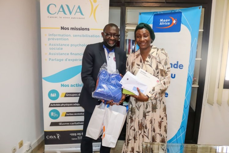 Côte d’Ivoire (Lutte contre le cancer du sein) : Moov Africa CI soutient l’Ong « Cava »