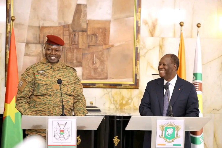 Côte d’Ivoire (Visite de travail) : Sandaogo Damiba « respectera les engagements » du Burkina Faso pour « une transition stable »