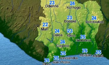 Côte d'Ivoire (Météo) / Le bulletin du 11 mars 2024 (Sodexam)