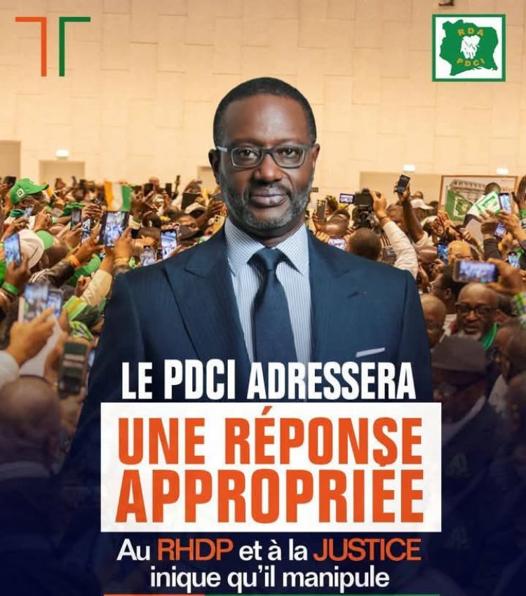 Côte d’Ivoire (Port-Bouët) / Quelques images du meeting de soutien du PDCI à son leader Tidjane Thiam, ce samedi 3 mai 2025