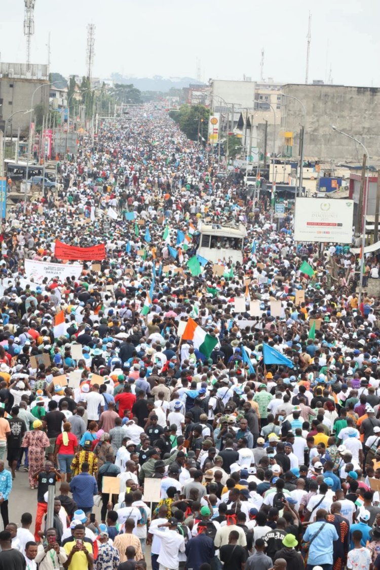 Côte d’Ivoire (PDCI-PPA-CI) / Le monde massivement sorti ce 09 août 2025 à Yopougon!