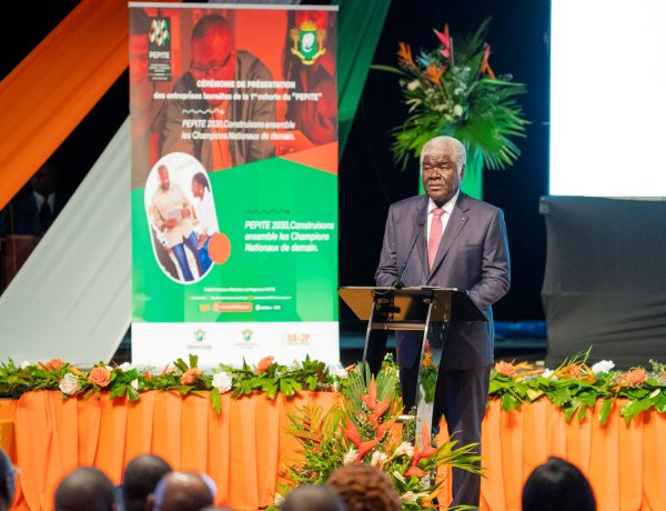 Côte d’Ivoire (Présentation officielle du PÉPITE) / « Ces entreprises incarnent la vitalité de notre tissu entrepreneurial » (Mambé, PM)
