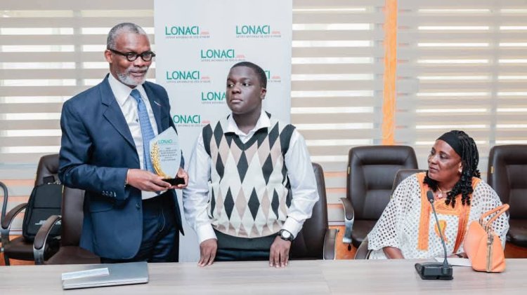 Côte d’Ivoire (BAC 2025) / La LONACI célèbre le meilleur élève du pays